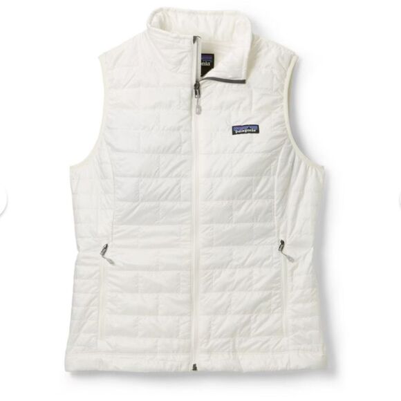 Patagonia Women's‎ Nano Puff Vest Jacket Medium Birch White Nwt - Picture 2 of 8